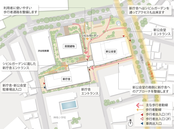 (仮称)渋谷区役所建替プロジェクト新庁舎棟(庁舎・公会堂)