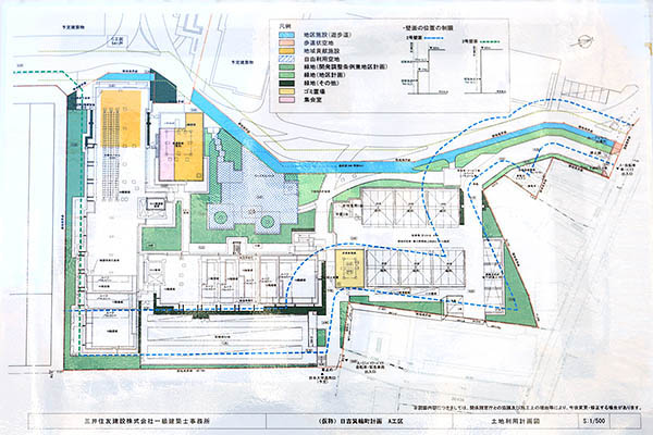 A工区（レジデンスⅠ）の土地利用計画図