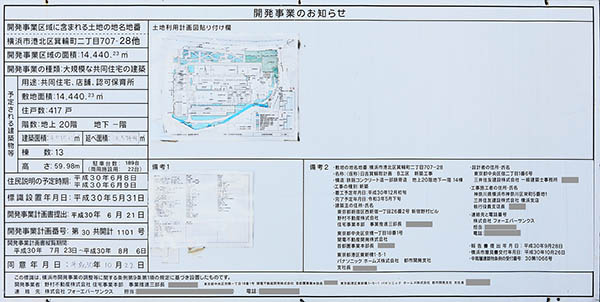 プラウドシティ日吉の建築計画のお知らせ