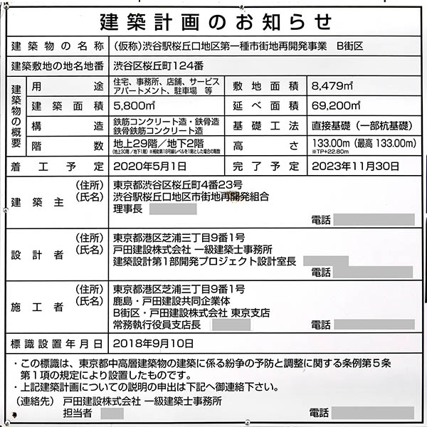 Shibuya Sakura Stage（渋谷サクラステージ）／渋谷駅桜丘口地区第一種市街地再開発事業の建築計画のお知らせ