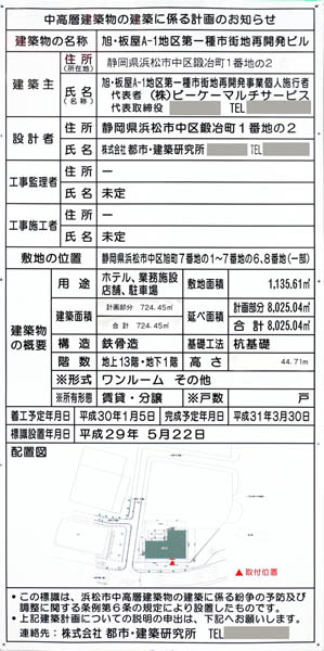 の建築計画のお知らせ