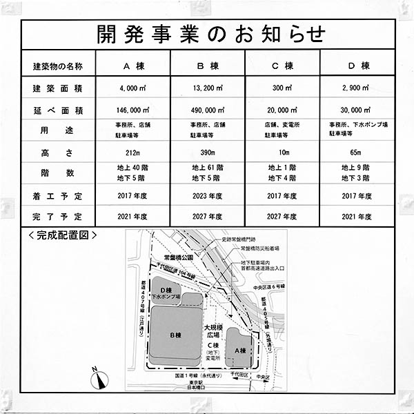 東京駅前常盤橋プロジェクト A棟／大手町二丁目常盤橋地区第一種市街地再開発事業 A棟の建築計画のお知らせ