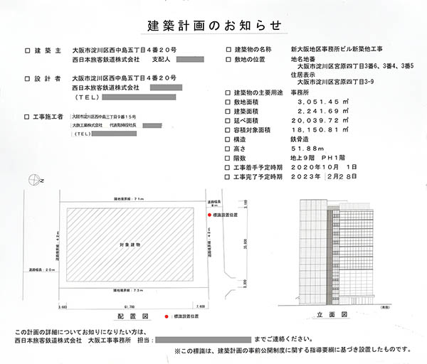 新大阪第2NKビルの建築計画のお知らせ