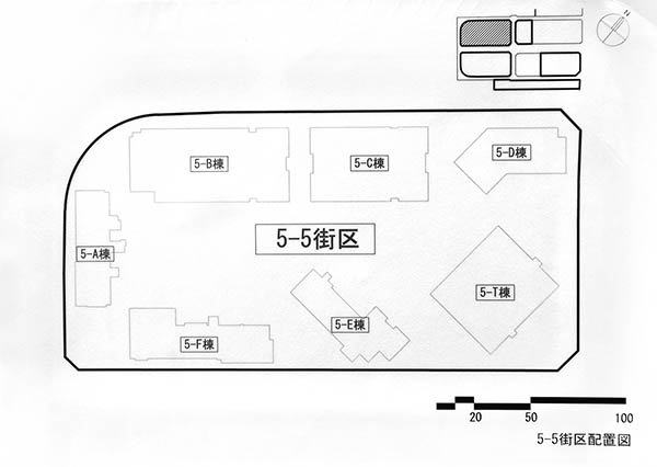 HARUMI FLAG（晴海フラッグ）SUN VILLAGE（5街区）の配置図