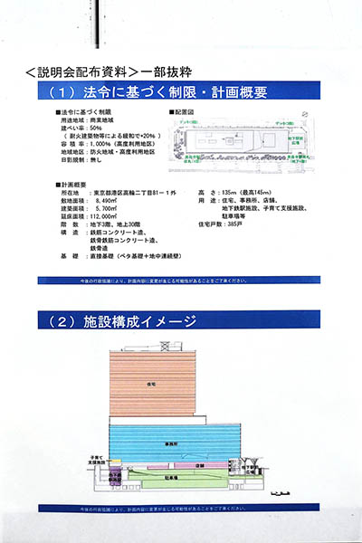 泉岳寺駅地区第二種市街地再開発事業の建築計画のお知らせ