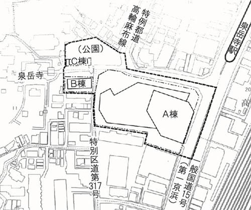 泉岳寺周辺地区市街地再開発事業