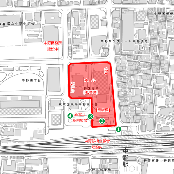 (仮称)中野四丁目新北口駅前地区第一種市街地再開発事業