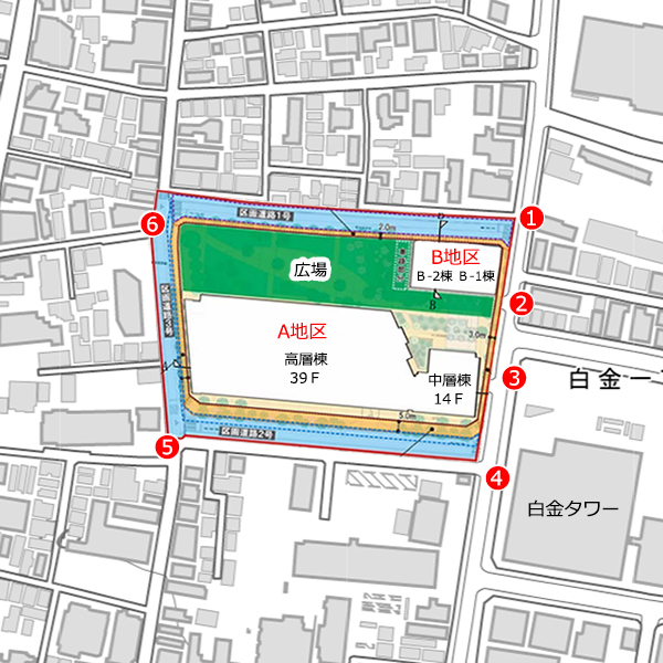 白金一丁目西部中地区第一種市街地再開発事業