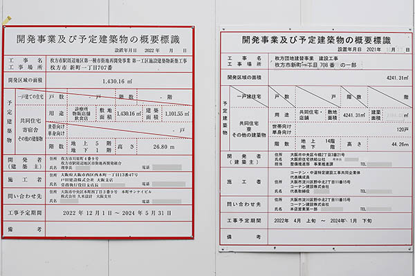 枚方市駅周辺地区第一種市街地再開発事業 第3工区の建築計画のお知らせ