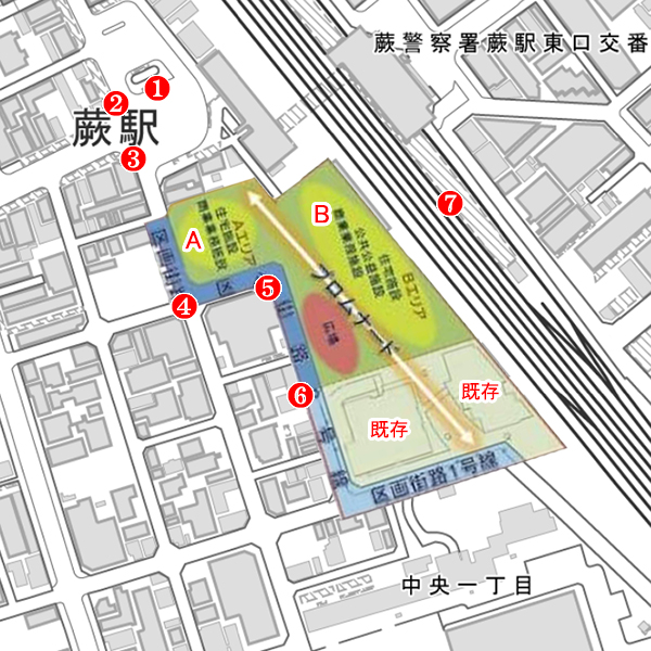 蕨駅西口地区第一種市街地再開発事業