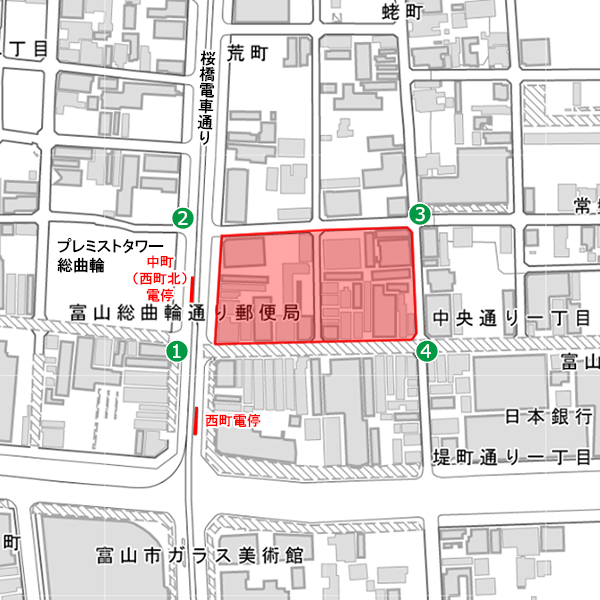 富山市中央通りD北地区第一種市街地再開発事業