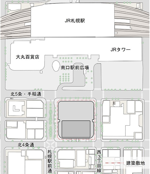 (仮称)札幌駅南口北4西3地区第一種市街地再開発事業