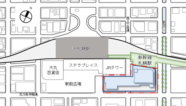 札幌駅交流拠点北5西1・西2地区市街地再開発